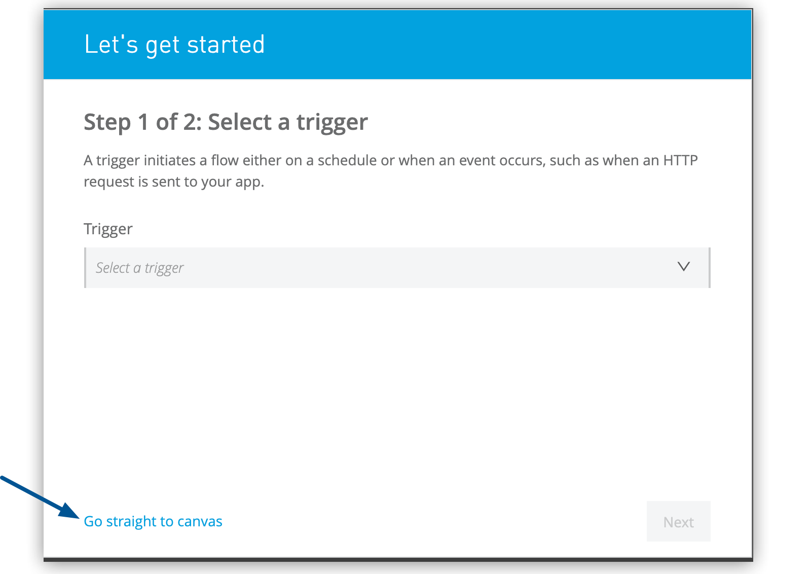 Exit from the Let’s Get Started screen